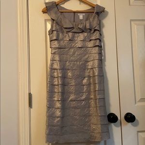 NWT London Times silver dress